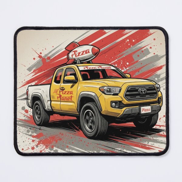 Item preview, Pizza Planet Delivery Truck Toy Story Fan Art designed and sold by redkat-4.