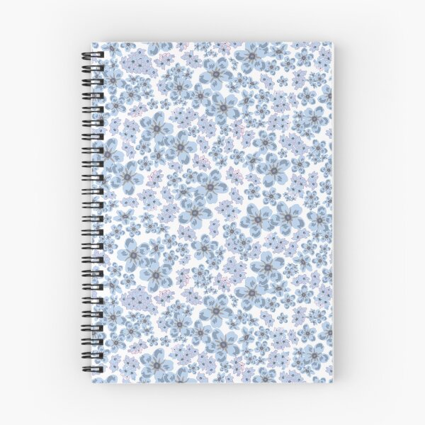 Item preview, Blue & Lavender Retro Floral Pattern – Vintage Flower Aesthetic Design designed and sold by TreLumisse.