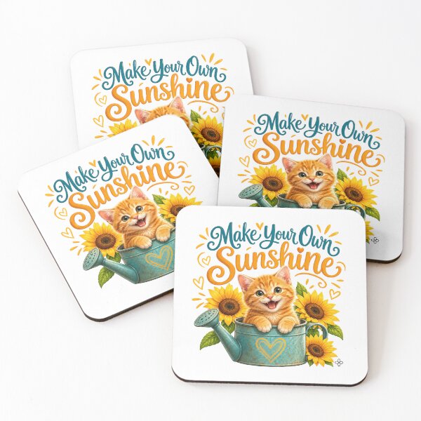 Item preview, Funny Cat Image - Make Your Own Sunshine, Cat Mom Gift designed and sold by BetterEveryDay1.