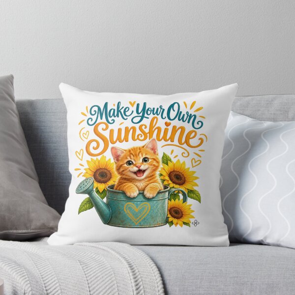 Item preview, Funny Cat Image - Make Your Own Sunshine, Cat Mom Gift designed and sold by BetterEveryDay1.