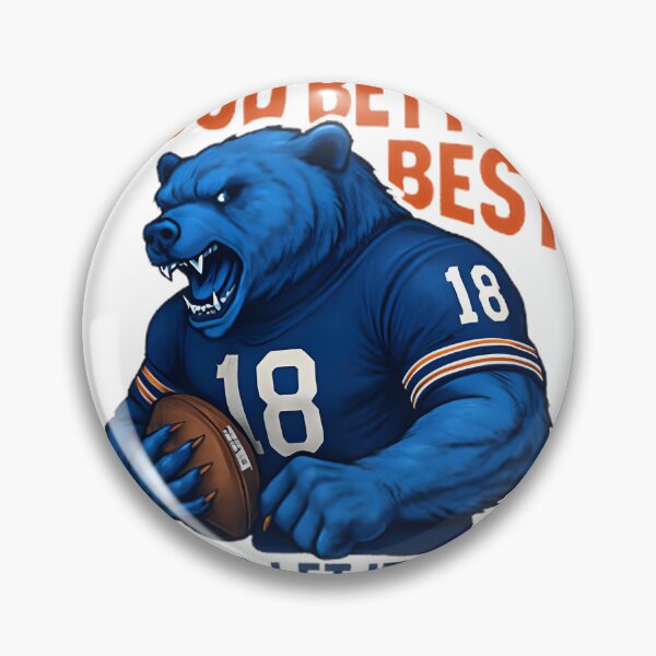 Item preview, Good Better Best Bear Football Inspirational Sports Design designed and sold by Armando Battaglino.