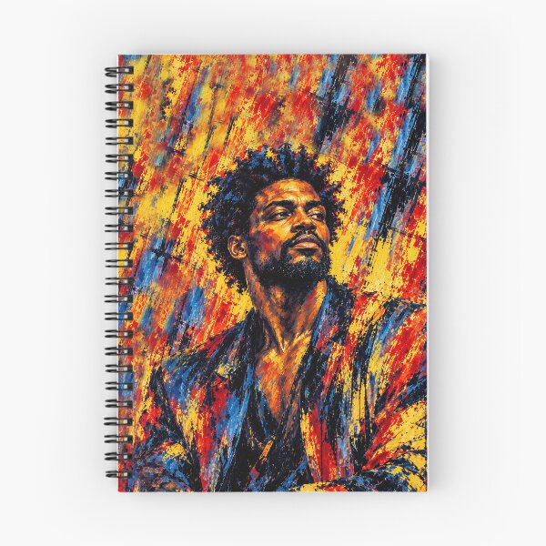 Item preview, Magnetic Man – Yellow Blue Abstract Portrait designed and sold by Ingorgia Studio.