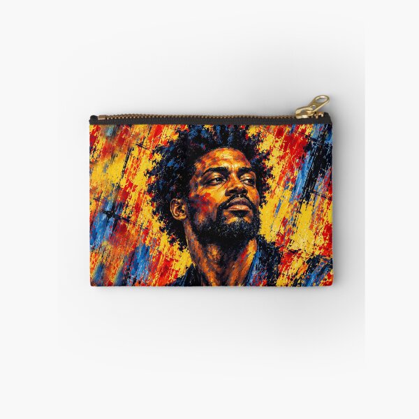 Item preview, Magnetic Man – Yellow Blue Abstract Portrait designed and sold by Ingorgia Studio.