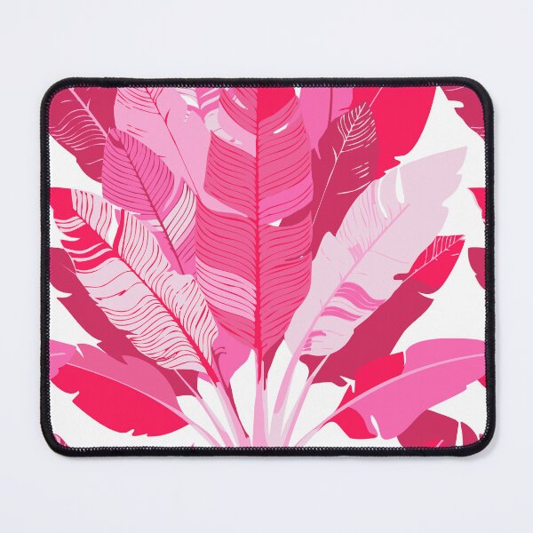Item preview, Banana Leaf Bunches in Hot Pink + White designed and sold by YesterdayColl.