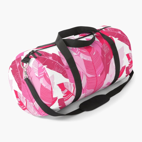 Item preview, Banana Leaf Bunches in Hot Pink + White designed and sold by YesterdayColl.