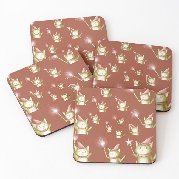 Item preview, Cute Whimsical Wizard Cat Pattern Art designed and sold by Lunat1kk.