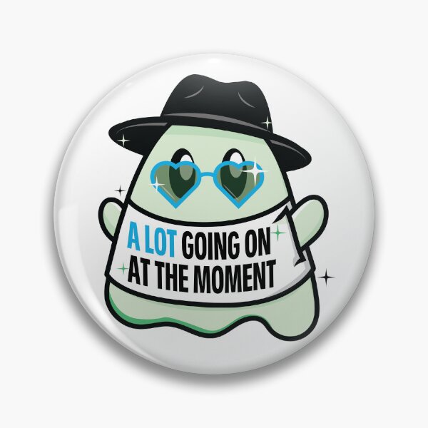 Item preview, Pop Art Ghost Green and Blue A Lot Going On designed and sold by colormemaroon.