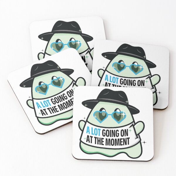Item preview, Pop Art Ghost Green and Blue A Lot Going On designed and sold by colormemaroon.