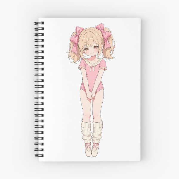 Item preview, PINK RIBBON DREAM - Coquette Ballerina Anime Girl | Balletcore Kawaii Art with Satin Bows designed and sold by HoMya.
