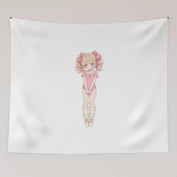 Item preview, PINK RIBBON DREAM - Coquette Ballerina Anime Girl | Balletcore Kawaii Art with Satin Bows designed and sold by HoMya.