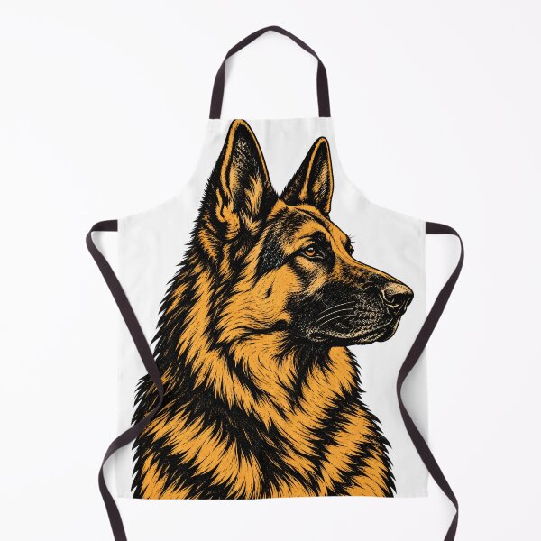 Item preview, Noble German Shepherd Portrait in Amber Tones designed and sold by Nordo Studio.