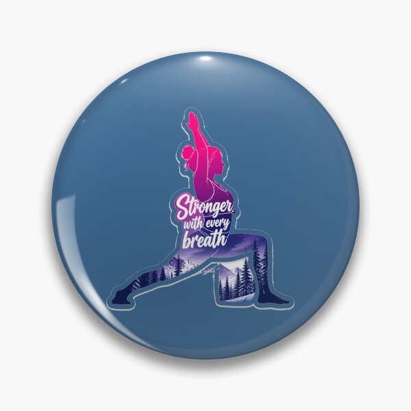 Item preview, Yoga Silhouette Stronger With Every Breath Design designed and sold by MargaretPolanco.