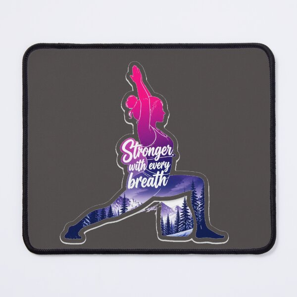 Item preview, Yoga Silhouette Stronger With Every Breath Design designed and sold by MargaretPolanco.