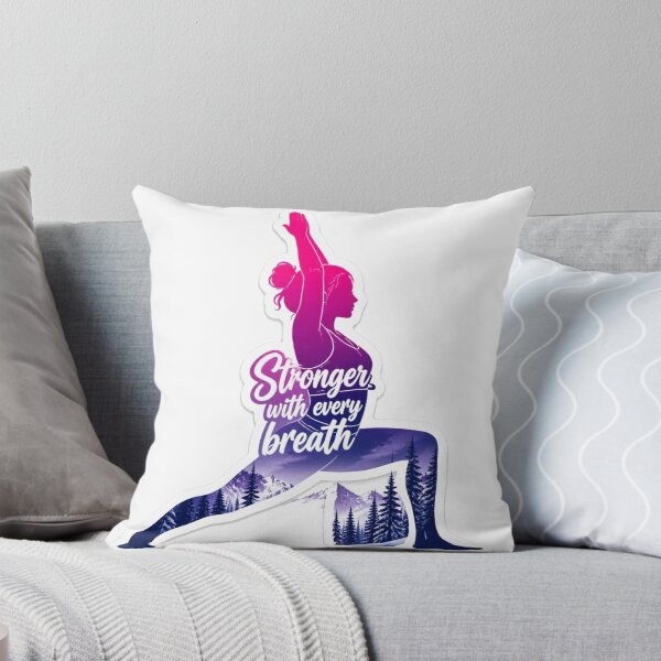 Item preview, Yoga Silhouette Stronger With Every Breath Design designed and sold by MargaretPolanco.