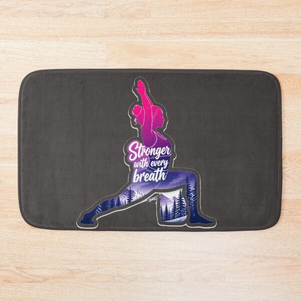 Item preview, Yoga Silhouette Stronger With Every Breath Design designed and sold by MargaretPolanco.