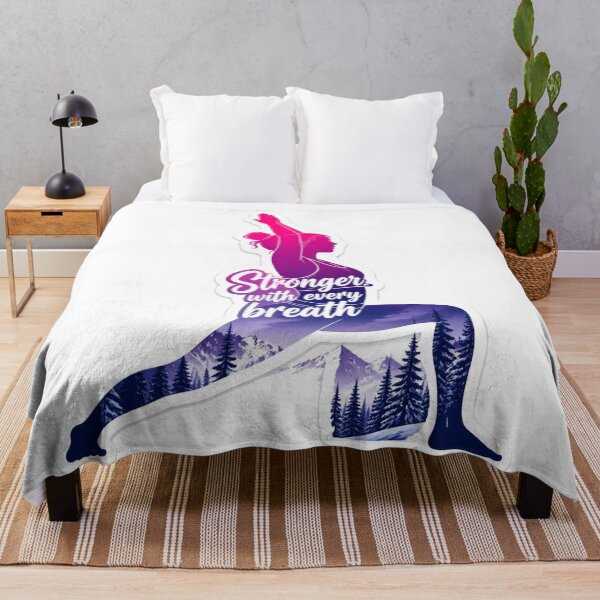 Item preview, Yoga Silhouette Stronger With Every Breath Design designed and sold by MargaretPolanco.