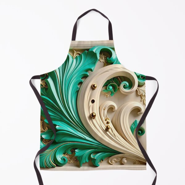 Item preview, Sculptural Emerald with Gold Enamel designed and sold by Vicky Brago-Mitchell®.