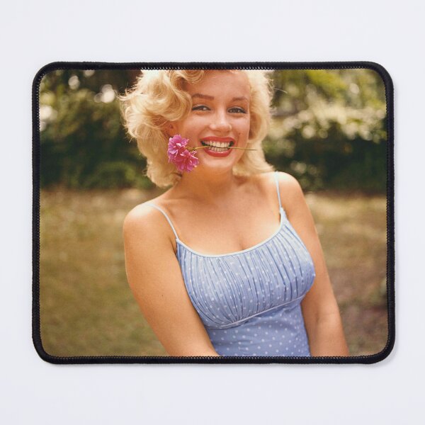 Item preview, Marilyn Monroe - Portrait With A Flower, Classic Photo designed and sold by DGMaxShop.