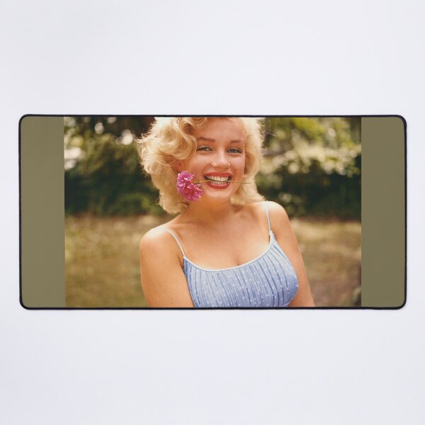 Item preview, Marilyn Monroe - Portrait With A Flower, Classic Photo designed and sold by DGMaxShop.