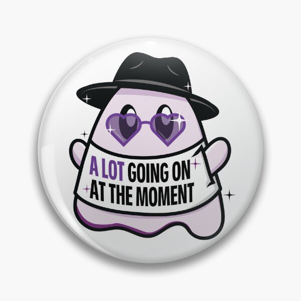 Item preview, Pop Art Ghost Purple A Lot Going On designed and sold by colormemaroon.