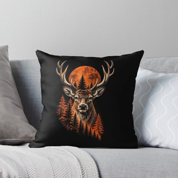 Item preview, Deer & Blood Moon – Forest Illustration designed and sold by KALIMOOO.