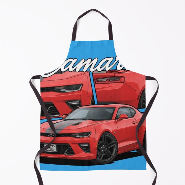 Item preview, Arte del clásico muscle car Camaro rojo designed and sold by redkat-4.