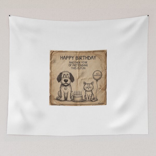 Item preview, Happy Birthday Another Year Pretending this Is Fun designed and sold by Murfi & Jinx By Theo Roman.