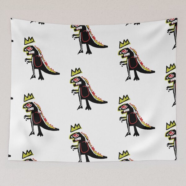 Item preview, basquiat art, dinosaur designed and sold by Kasia1987t.
