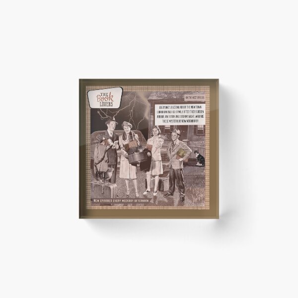Item preview, Mysterious Librarian Vintage Soap Opera Collage designed and sold by AKateWillett.
