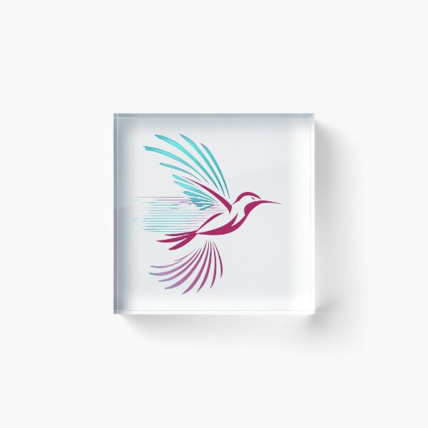 Item preview, The Free Hummingbird | Vector edition designed and sold by Ink And Inspire.