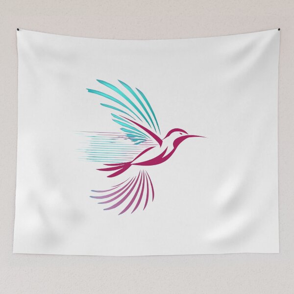 Item preview, The Free Hummingbird | Vector edition designed and sold by Ink And Inspire.