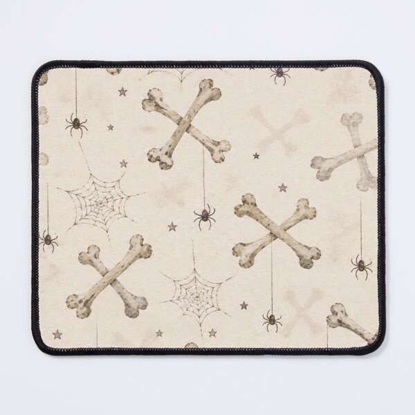 Item preview, Crossbones Spider Web Halloween Pattern designed and sold by mycute-stickers.