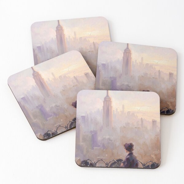 Item preview, Ethereal Morning NYC: Empire State Rising Fine Art Print designed and sold by CleverCulture.
