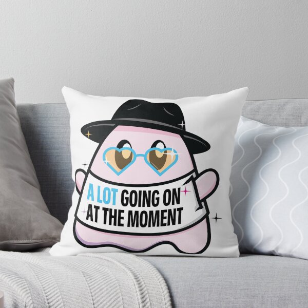 Item preview, Pop Art Ghost Pink and Blue A Lot Going On designed and sold by colormemaroon.