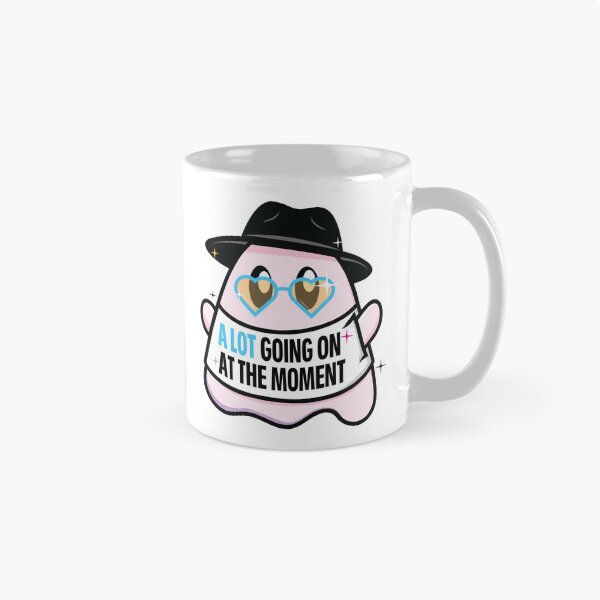 Item preview, Pop Art Ghost Pink and Blue A Lot Going On designed and sold by colormemaroon.