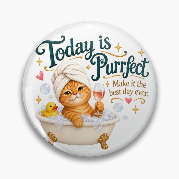 Item preview, Funny Cat Image - Today is Purrfect. Make it the best day ever., Cat Mom Gift designed and sold by BetterEveryDay1.