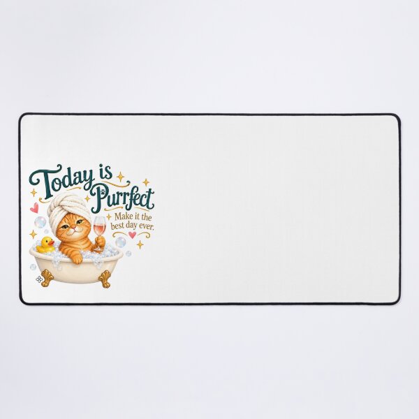 Item preview, Funny Cat Image - Today is Purrfect. Make it the best day ever., Cat Mom Gift designed and sold by BetterEveryDay1.