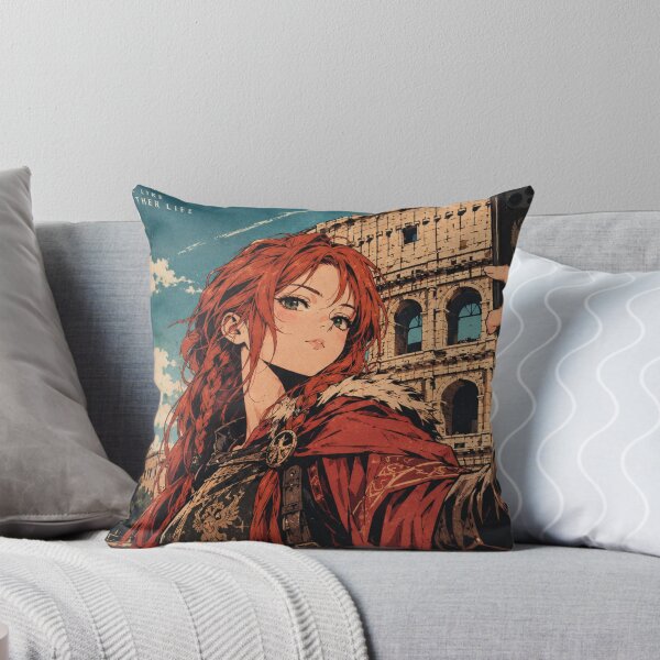 Item preview, Redhead Knight Time Traveler Taking a Selfie at the Colosseum in Rome designed and sold by DibujandoPorfa.