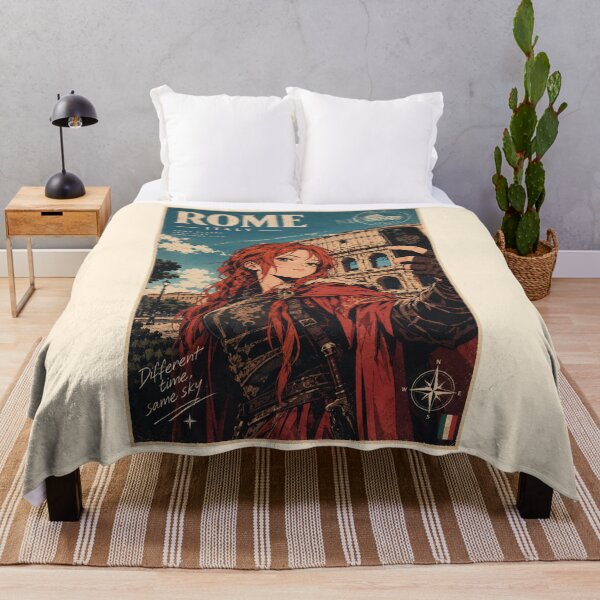 Item preview, Redhead Knight Time Traveler Taking a Selfie at the Colosseum in Rome designed and sold by DibujandoPorfa.