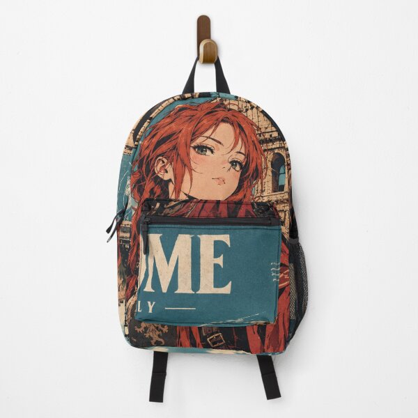 Item preview, Redhead Knight Time Traveler Taking a Selfie at the Colosseum in Rome designed and sold by DibujandoPorfa.