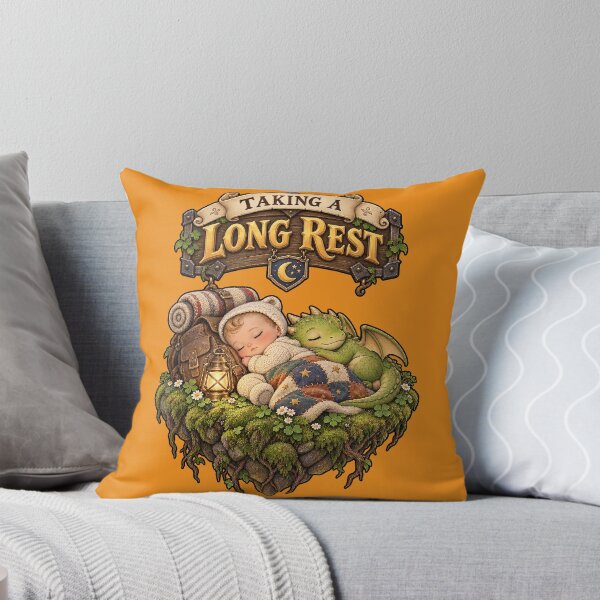 Item preview, Taking a Long Rest – Baby & Dragon RPG Humor designed and sold by WUSCHELWORKS.