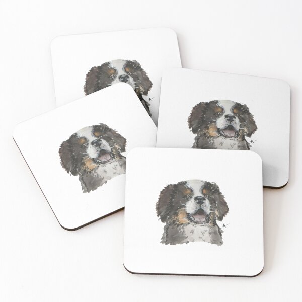 Item preview, Bernese Mountain Puppy Dog Art designed and sold by artsofamber.