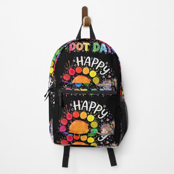 Item preview, Happy Dot Day Watercolor - Cute Rainbow Girl Painting Dots designed and sold by Yassinejayed.