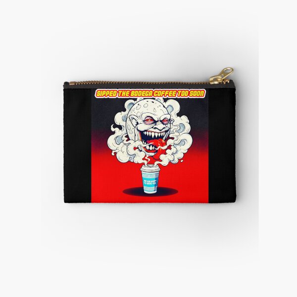Item preview, Monday Morning Bodega Coffee Burn - Retro Horror Moon designed and sold by OmniaGlobal.