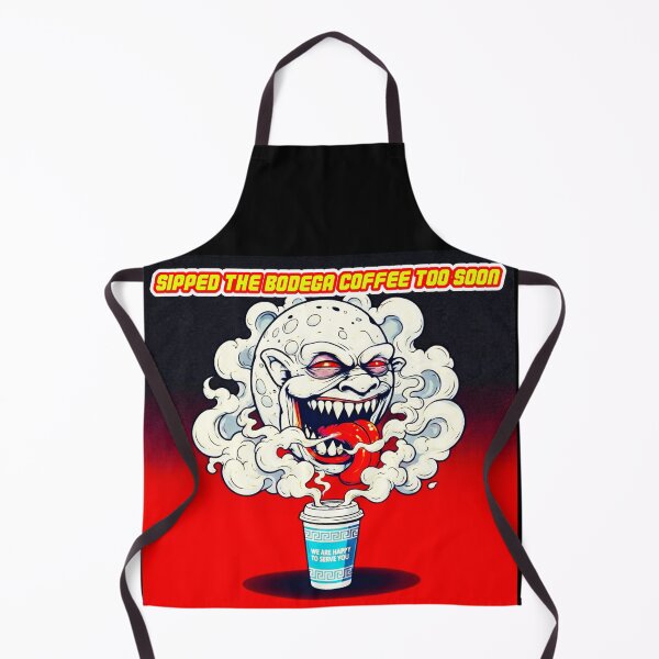 Item preview, Monday Morning Bodega Coffee Burn - Retro Horror Moon designed and sold by OmniaGlobal.