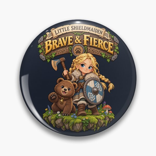 Item preview, Little Shieldmaiden - Brave & Fierce designed and sold by WUSCHELWORKS.
