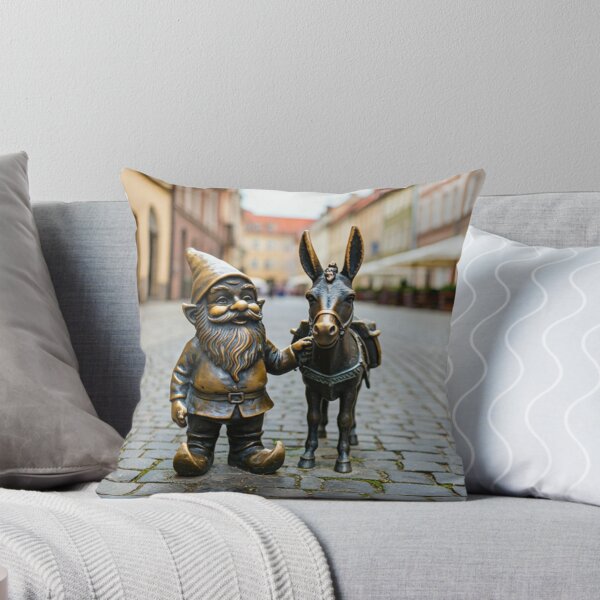 Item preview, Gnome With Donkey Art Print – Donkey Lover Gift, Poland Travel Decor designed and sold by Purrfecta.