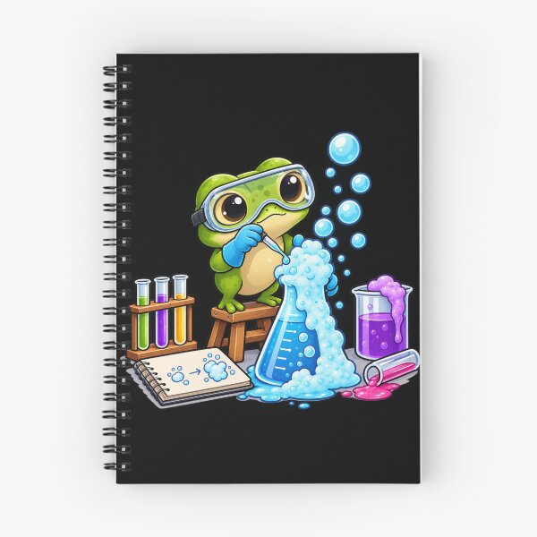 Item preview, Cute Frog Scientist – Bubbly Chemistry Experiment designed and sold by Animal Puns.