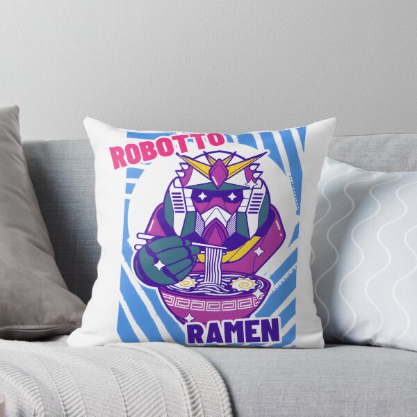 Item preview, Robot-Themed Ramen Bowl Illustration with Futuristic Design designed and sold by TheFajbar.