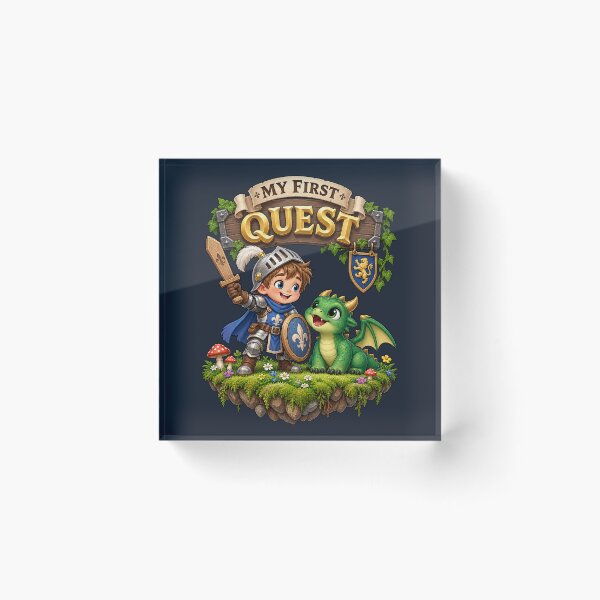 Item preview, My First Quest - Little Knight & Baby Dragon Children's Adventure (Floating Edition) designed and sold by WUSCHELWORKS.